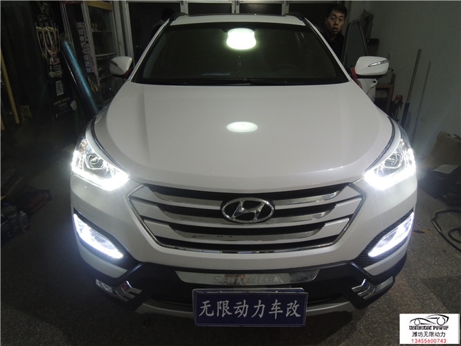 濰坊現(xiàn)代勝達(dá)改裝氙氣燈，LED淚眼
