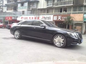 奔馳S400 升級(jí)邁巴赫大餅鍛造輪轂