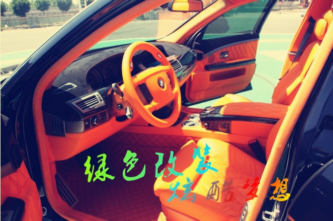 捷卡龍內飾定制瘋狂偏執(zhí)改裝寶馬740