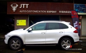 成都保時捷卡宴改裝 陶瓷白車身