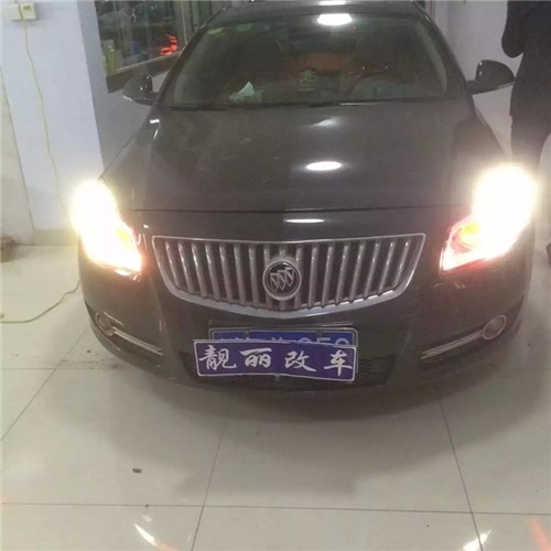 濰坊君威改雙光透鏡，氙氣燈