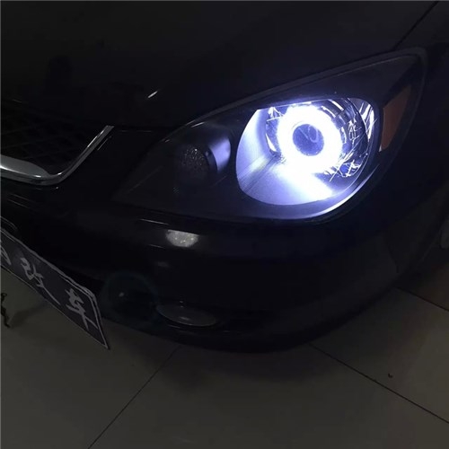 濰坊三菱藍瑟改氙氣燈