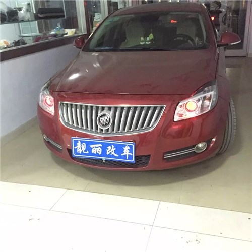 濰坊君威改雙光透鏡，氙氣燈