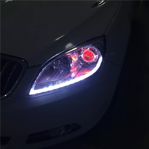 濰坊別克英朗改裝雙光透鏡，惡魔眼LED日行燈