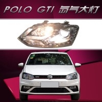厂家直营 新polo大灯总成10-13款大众polo改装波罗GTI泪眼氙气大灯双光透镜