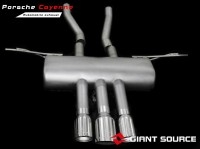 新款卡宴改裝巨源giantsource遙控閥門排氣 卡宴lumma中出排氣