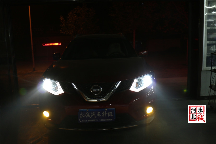 【石家莊永誠改燈】奇駿改裝Q5雙光透鏡，歐司朗D1S氙氣燈，歐司朗安定器
