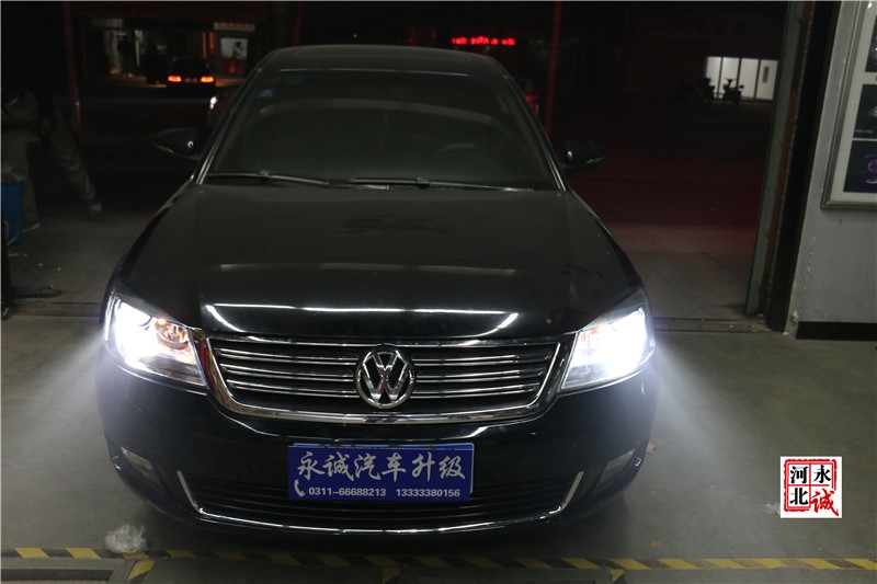 【石家莊永誠改燈】帕薩特改裝Q5透鏡，巖崎5500K氙氣燈，歐司朗安定器