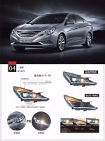 現代索8 11-15大燈總成