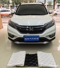 【武漢松杉汽車音響改裝店】本田CRV升級(jí)四門汽車隔音