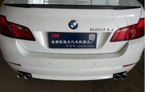 成都寶馬520LI F18改裝中尾段四出排氣