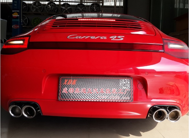 成都保時捷911 卡雷拉 CARRERA 4S改裝IPE排氣