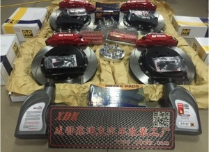 成都斯巴魯森林人改裝升級正品AP前六后四剎車套件