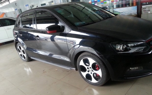 成都大眾波羅 GTI 1.4T改裝外掛電腦，臺灣BC絞牙避震器，英國FORGE泄壓閥