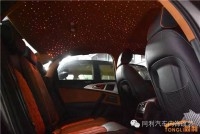 奔馳頂棚改裝Alcantara翻毛皮 、加工滿天星