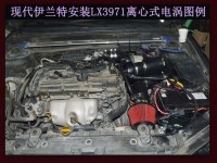 现代伊兰特 专用离心式涡轮增压器LX3971 汽车进气改装 提升动力节油配件