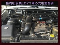 獵豹Q6 專用離心式渦輪增壓器LX3971 汽車進氣改裝 提升動力節(jié)油配件