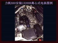 力帆X60 提升動力節(jié)油改裝汽車進氣配件鍵程離心式渦輪增壓器LX2008