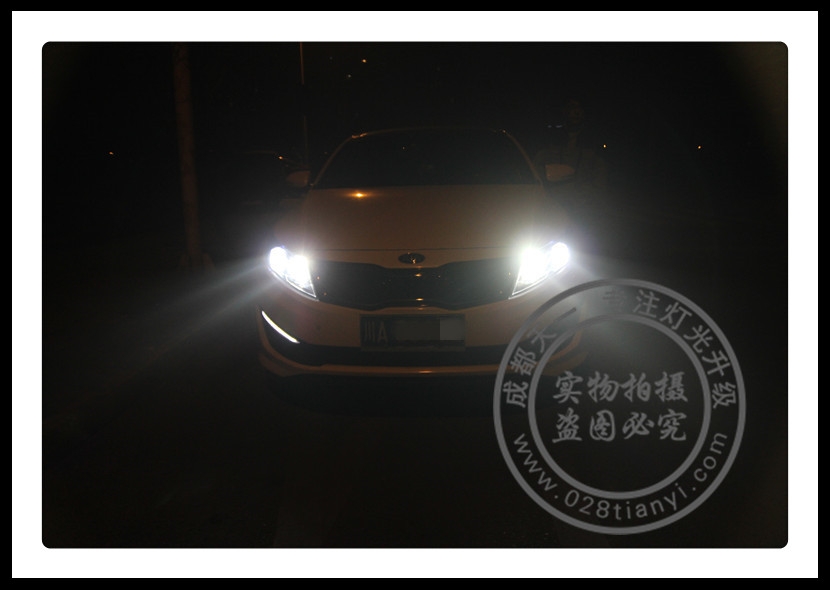 成都起亞K5車燈升級海拉5歐司朗氙氣燈韓版總成