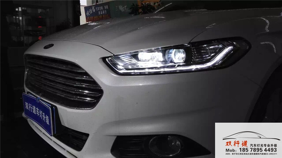 南寧雙行道車燈改裝-新蒙迪歐升級大燈總成