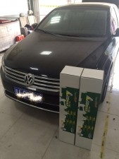 鄭州汽車隔音鄭州大能汽車隔音邁騰后備箱汽車隔音