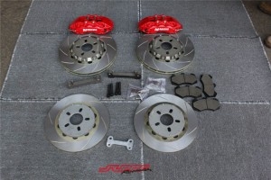 馬自達昂科塞拉 改裝前AP9040大六剎車 后面分體式加大盤剎車套裝