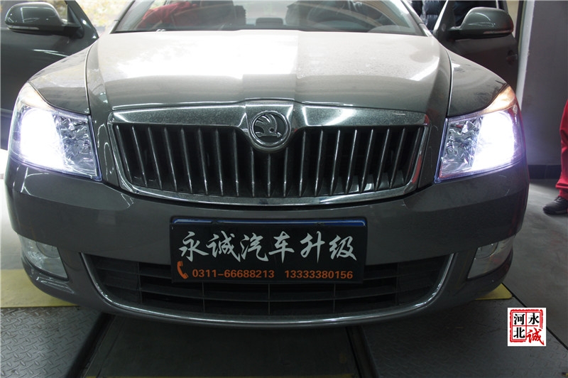 【永誠(chéng)汽車】邢臺(tái)改燈，明銳改裝Q5雙光透鏡，飛利浦4300K氙氣燈，歐司朗安定器