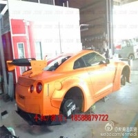 戰(zhàn)神日產(chǎn)GTR R35 LB performance改裝碳纖維包圍 前唇尾翼 機(jī)蓋 排氣管