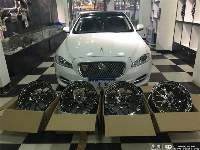 捷豹XJL改裝CARDUKE輪轂，AP剎車--湖南專業(yè)捷豹改裝
