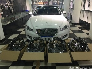 捷豹XJL改裝CARDUKE輪轂，AP剎車--湖南專業(yè)捷豹改裝