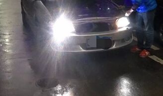 歐寶燈光改裝q5雙光透鏡     深圳光速車改改燈
