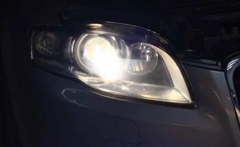 老奧迪a4車燈升級21點博世雙光透鏡    深圳光速車改改燈
