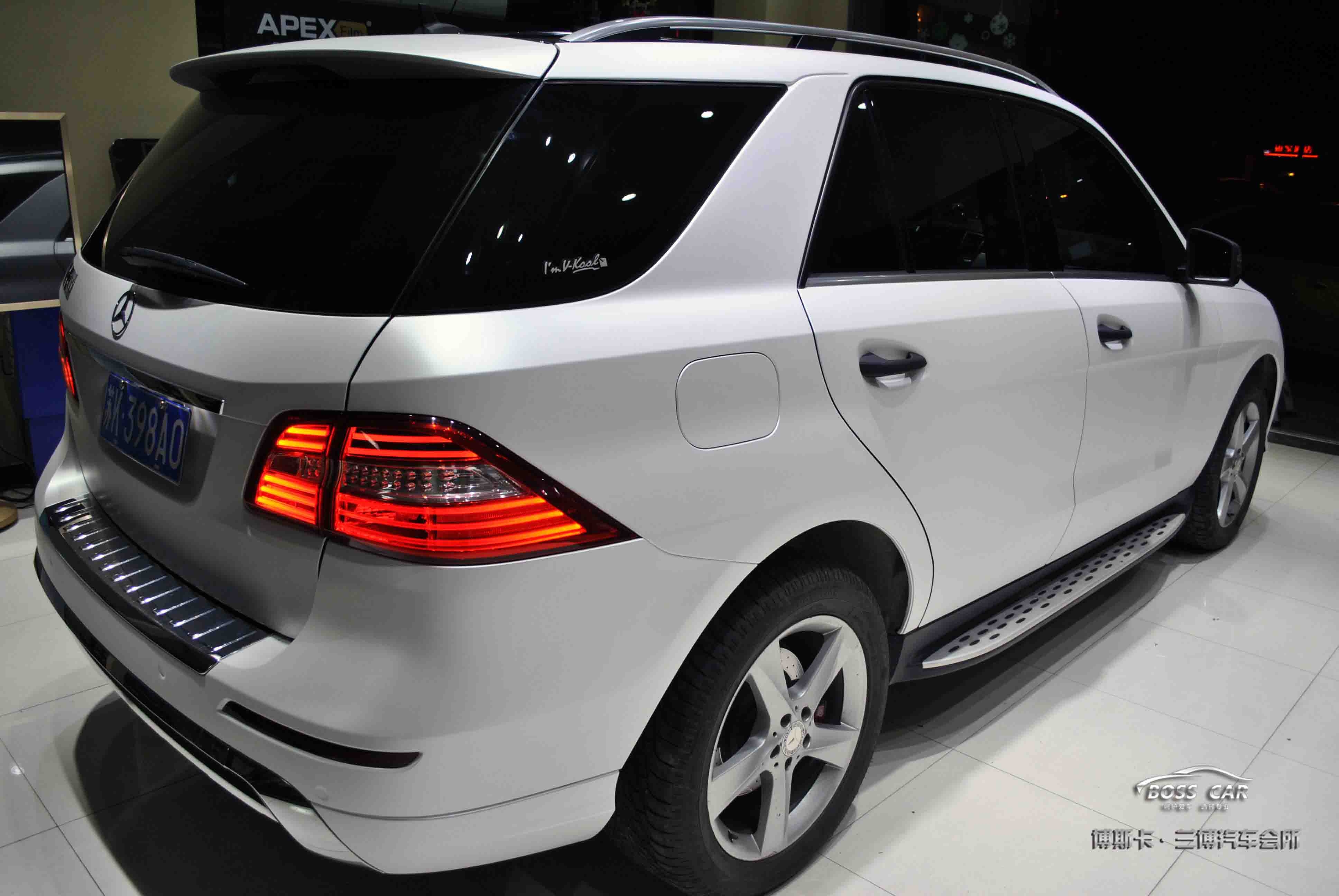 博斯卡案例分享：奔馳ML350電光白