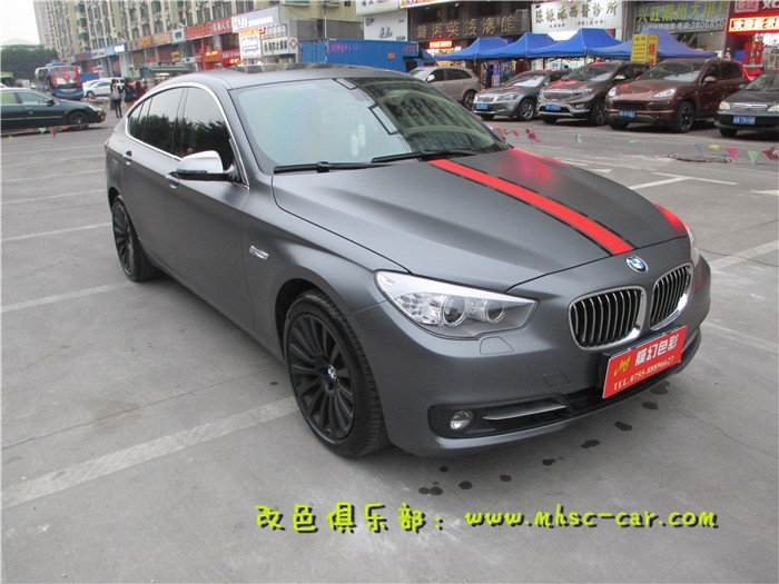 寶馬5系GT全車貼膜改顏色 車漆改顏色 車身貼膜改色