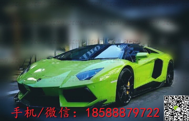 蘭博基尼aventador LP700改裝revozport包圍碳纖維前唇前杠