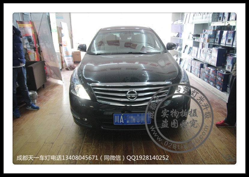 成都老天籟改裝車燈升級歐司朗氙氣燈Q5雙光透鏡