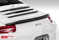 新款911改装Vorstiner压尾翼 保时捷991碳纤维包围卧式粘贴小尾翼
