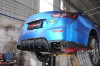 新款車型瑪莎拉蒂Ghibli改裝aspec碳纖維后唇 吉卜力改裝后擾流