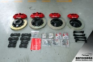 保時(shí)捷Carrera S 改裝 BREMBO GT前6后4剎車