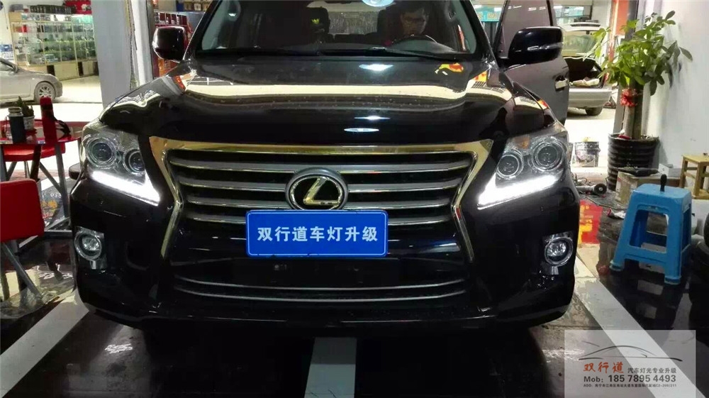 南宁双行道车灯升级-《LX570》全新进口海拉6+原装进口海拉5，四透镜