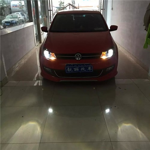 濰坊Polo大燈改裝海拉5雙光透鏡