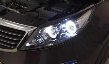 起亞智跑燈光升級博世雙光透鏡    深圳光速車改改燈