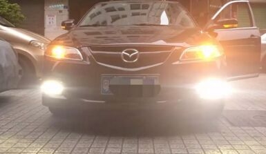 【每日改裝安全】馬自達(dá)6燈光升級(jí)Q5雙光透鏡   深圳光速車(chē)改改燈