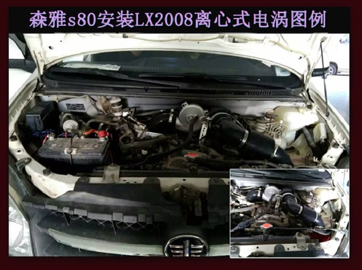 森雅S80 提升動力改裝加裝鍵程離心式電動渦輪增壓器LX2008案例