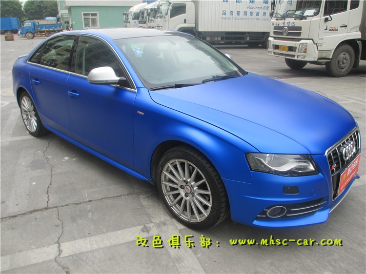 奧迪A4L車(chē)身改色貼膜 深圳汽車(chē)改裝 實(shí)體店
