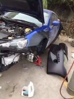火箭兔寬體二代實(shí)車安裝案例 原車切割改裝