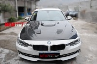 寶馬新款3系改裝碳纖維機(jī)蓋 BMW320li F30F35開孔散熱引擎蓋包圍