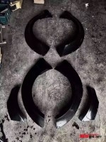 新款福特野馬寬體輪眉套件 原車野馬改裝寬體單獨(dú)輪眉案例