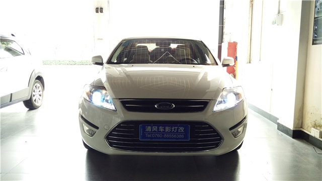 蒙迪歐致勝車(chē)燈升級(jí)原裝海拉5雙光氙氣大燈——中山清風(fēng)車(chē)影燈改