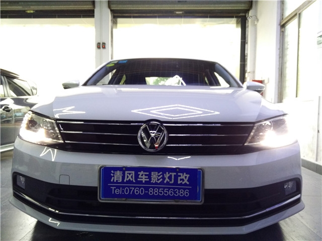 15款速騰升級原廠高配大燈——中山清風車影燈改